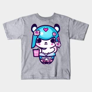 A CUTE KAWAI Panda illustration design Kids T-Shirt